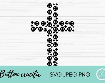 Button crucifix cut file