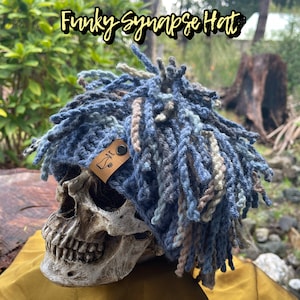 Funky Synapse Hat *** crochet pattern***