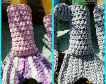 CROCHET PATTERN* Shark/Mermaid Tail Ice Pop Cozies