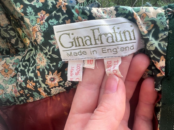 1970s Glitter & Silk Gina Fratini Trained Gown