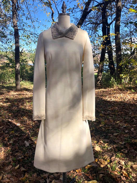 1960s Alfred Walker Tall long sleeve dress with s… - image 2