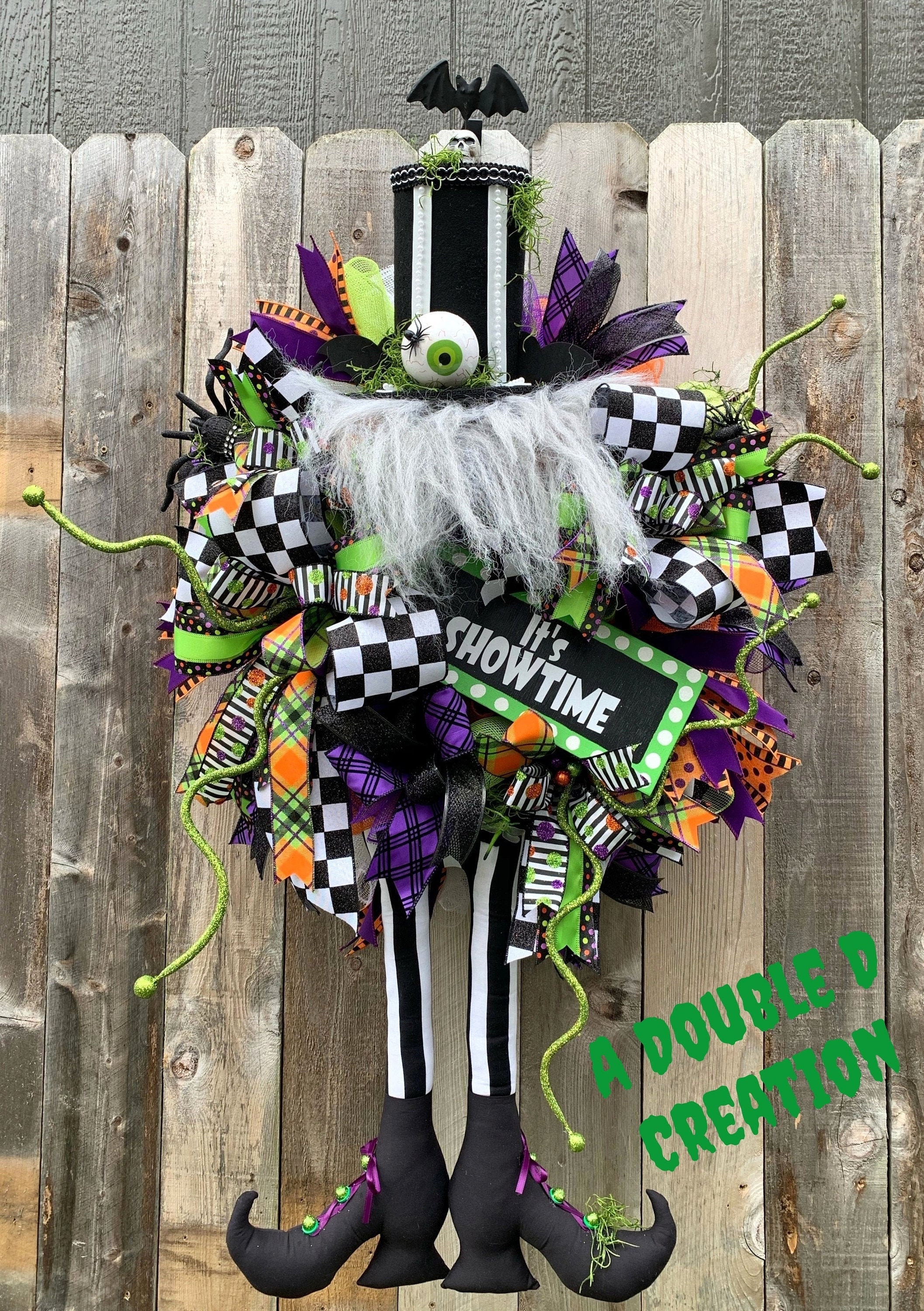 Halloween Wreath, Beetlejuice Wreath, Halloween Decor, Beetlejuice