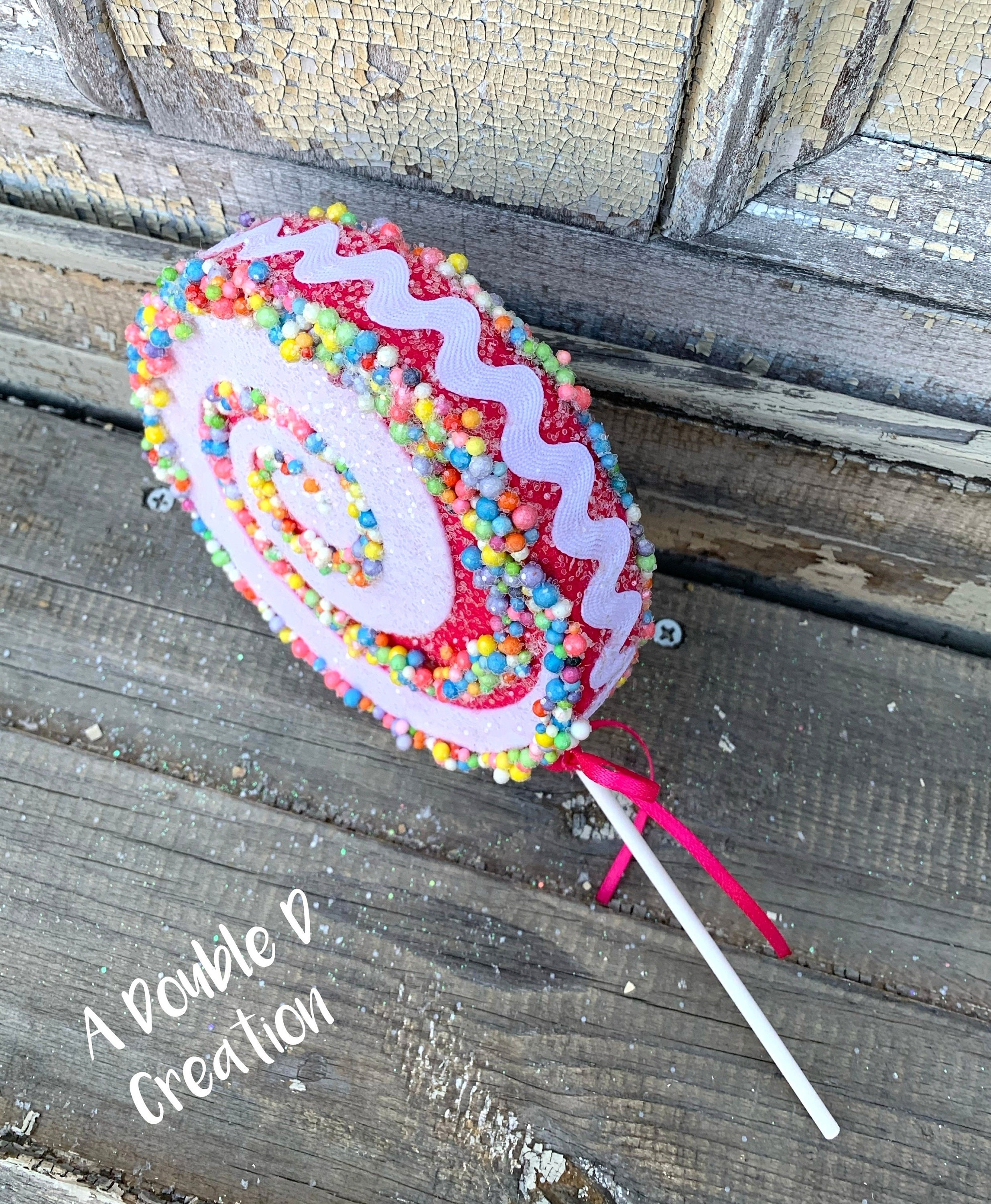 XL Fake Lollipop, Easter Lollipop, Candy Land Decor, Party Decaor