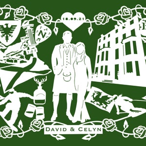 Bespoke Papercut Illustration