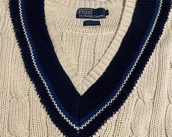 Vintage Polo by Ralph Lauren Sweater Vest - Retro Academia - Preppy
