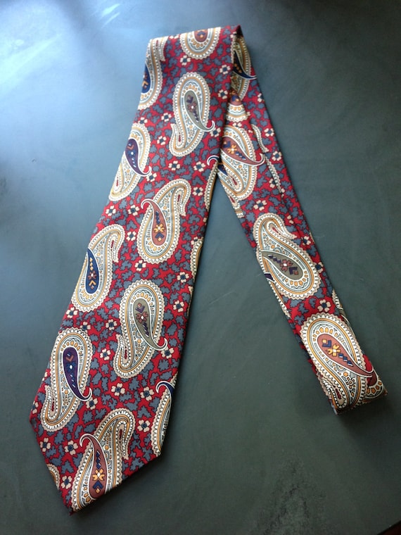 Liberty of London Italian Silk Paisley Tie - image 1