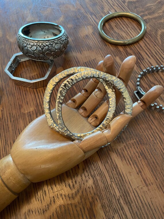 Hammered Texture Bangles - s/2 - image 2