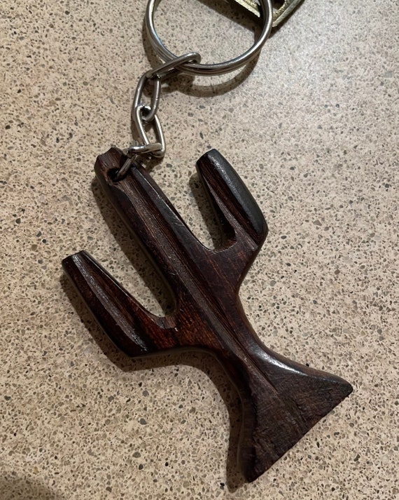 Vintage Cactus Keychain - image 1