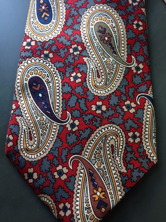 Liberty of London Italian Silk Paisley Tie - image 2