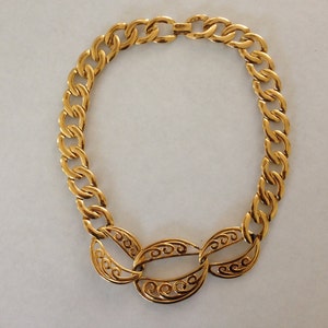Goldtone Napier Choker - Vintage
