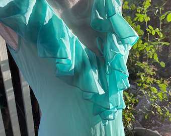 Sassy Aqua Vintage Teddy/Body Suit