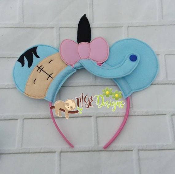 Blue Donkey Mouse Ears Eeyore Headband Disney