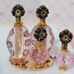 4 miniature perfume bottles and tray for Fashion Royalty, Poppy Parker, Barbie 1/6 scale