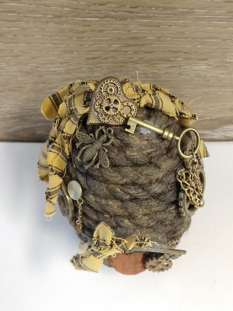 Steam Punk Rope Steampunk Jute Beehive Skep, Tiered Tray Decoration, Steampunk Theme - Etsy