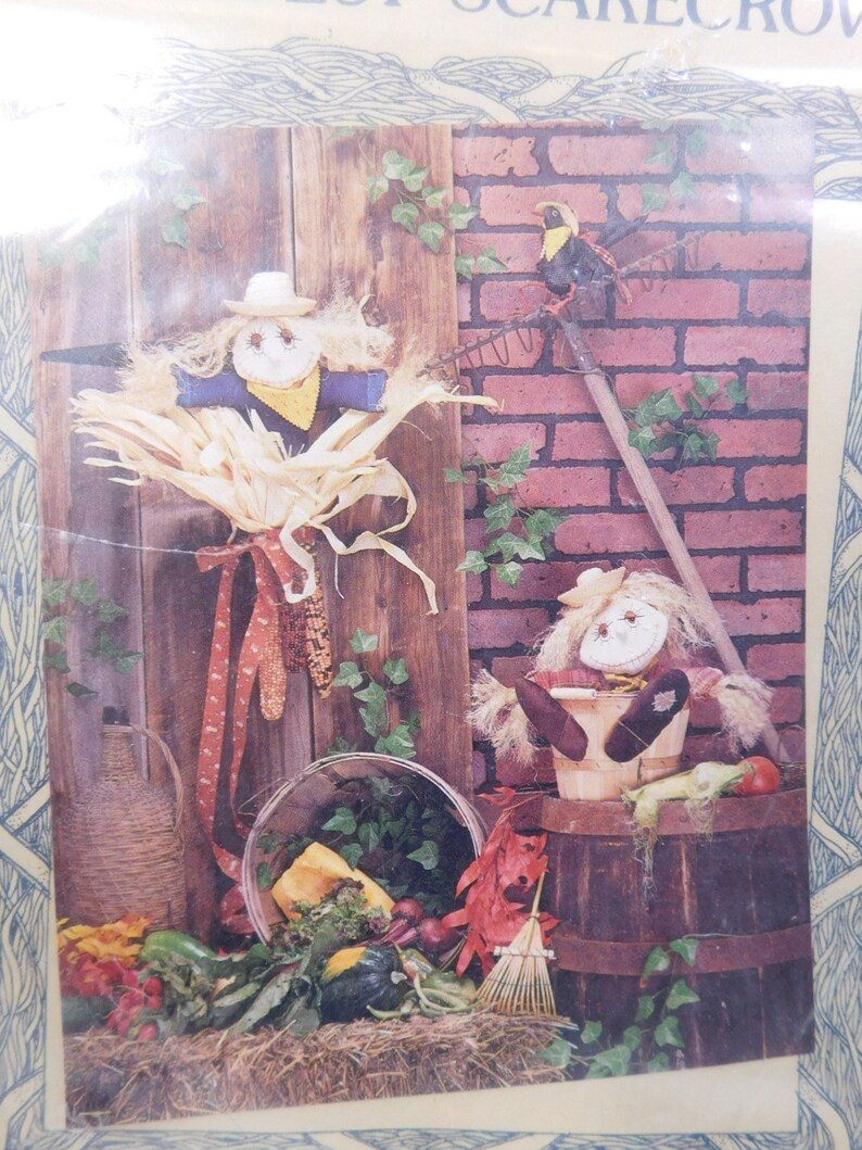 Fabric Scarecrow Sewing Pattern Fabric Craft Scarecrow | Etsy