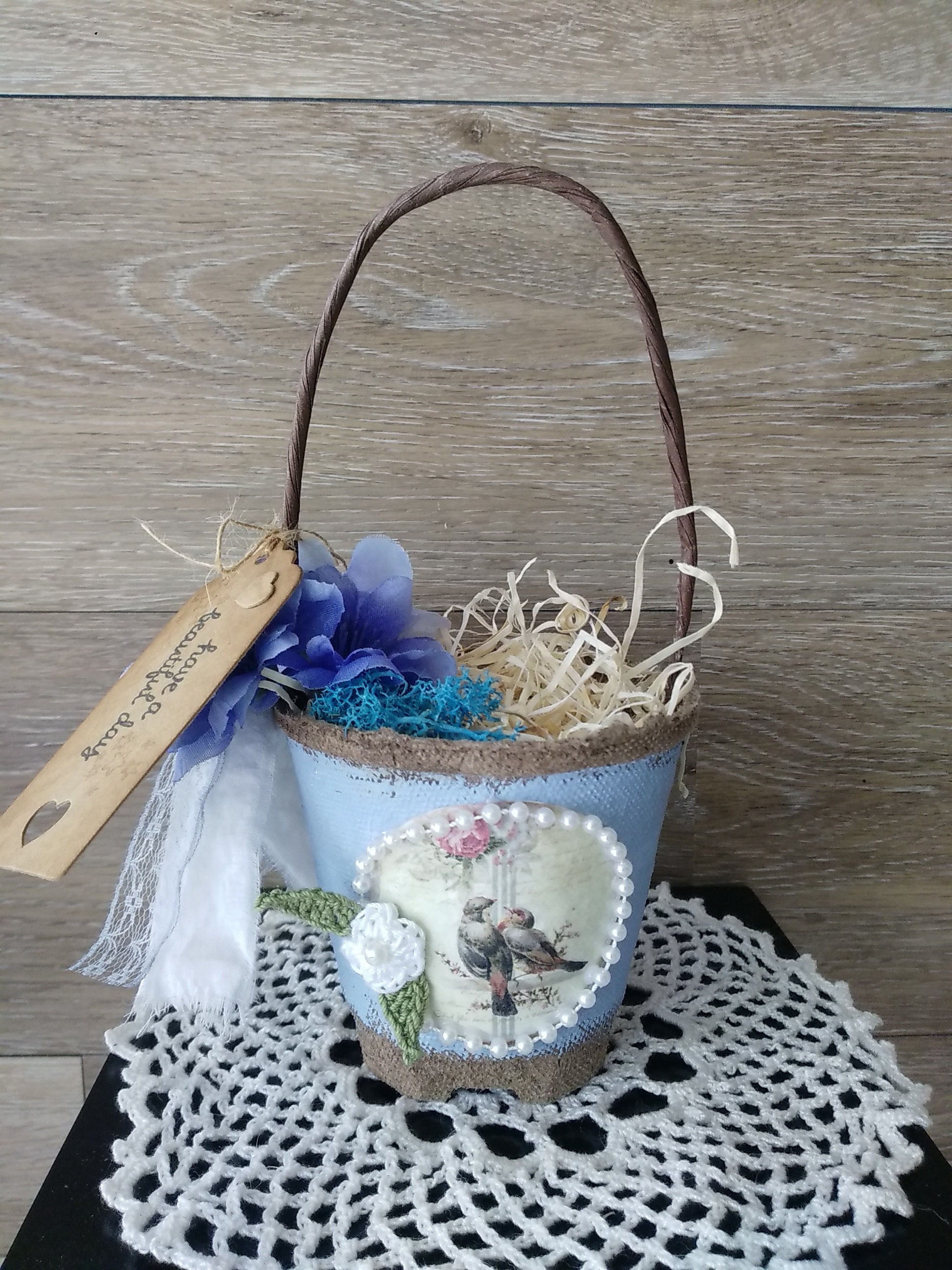 Spring: Peat Pot Treat Baskets - Cloches & Lavender