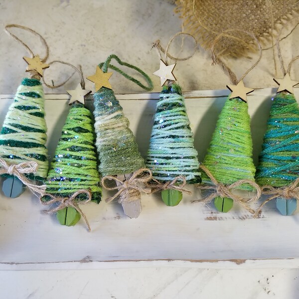 Clothespin Ornaments Etsy