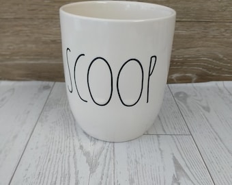 Rae Dunn White Scoop Canister
