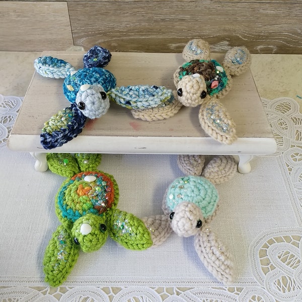 Crochet Mini Sea turtles, Mini Sea Turtles