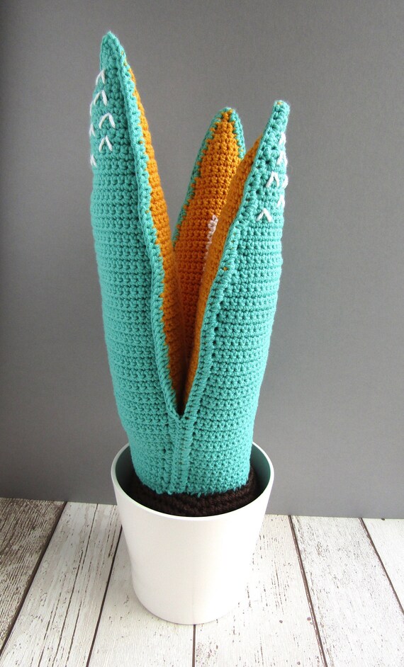 Crocheted plant