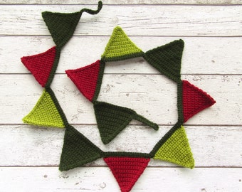 Crocheted Autumn bunting