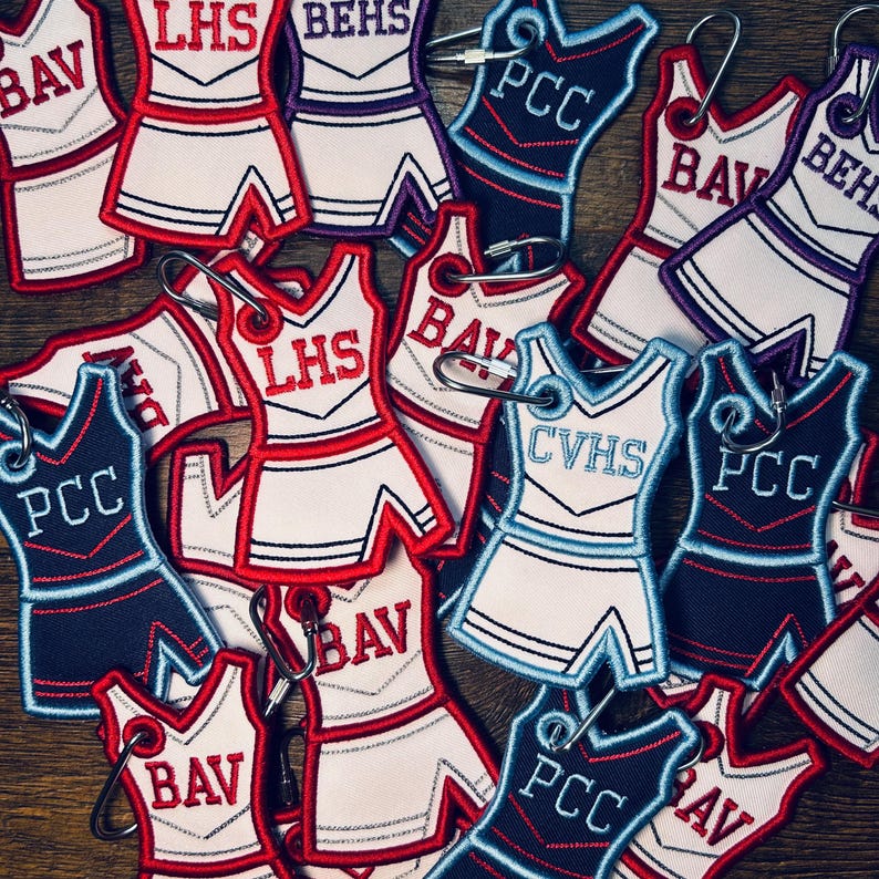 Personalized Cheerleader Uniform With School Initials Embroidered Bag ...