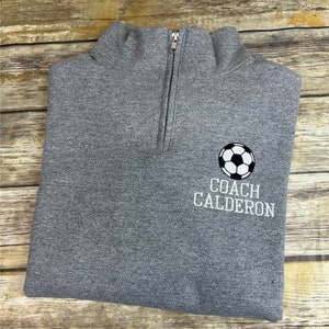 Coach Personalized Quarter Zip Sweatshirt