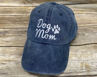 Gorra de béisbol bordada con diseño de mamá perruna