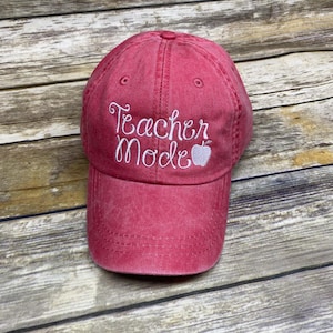 Teacher Mode Apple Baseball Hat