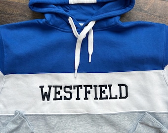 Custom School Mascot Sweatshirt: Embroidered Team Colors