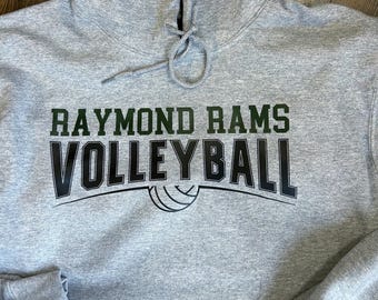 Custom Volleyball Team Hooded Sweatshirt