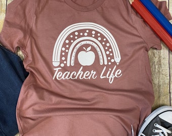 Grafisch T-shirt Teacher Life