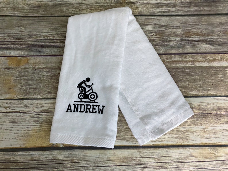 Personalized Indoor Cycling Hand Towel Etsy