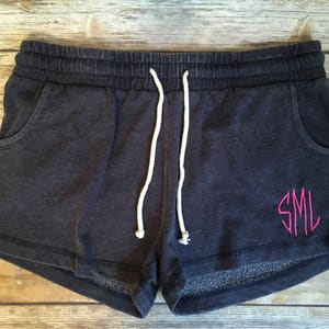 Monogrammed Rally Fleece Shorts - Personalized Fleece Shorts - Pajama Shorts - Comfy Shorts