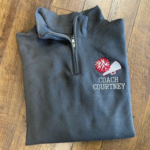 Cheer Coach Personalized Pullover Sweatshirt