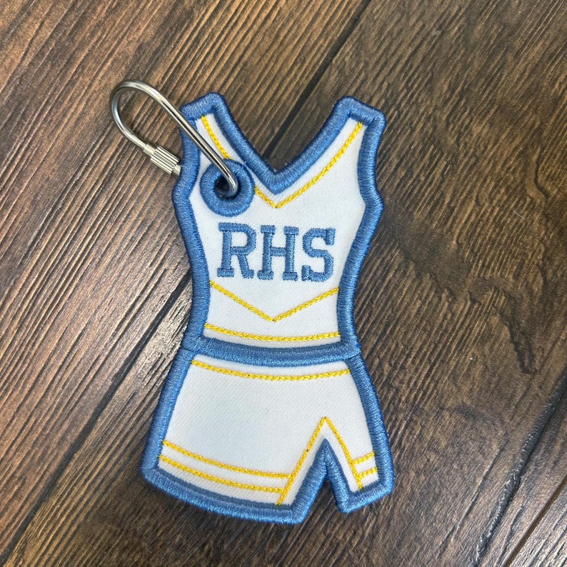 Personalized Cheerleader Uniform With School Initials Embroidered Bag ...