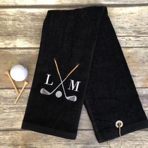Personalized Golf Towel - Golf Towel - Golf Gift - Personalized Golf Gift - Monogrammed Golf Towel