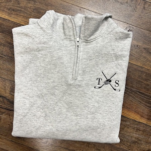 Gepersonaliseerde hockey-sweater met kwartrits