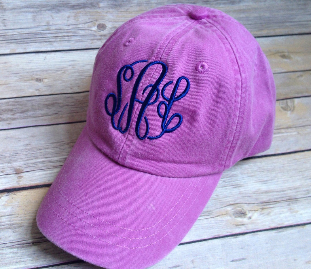 Monogrammed Baseball Hat Personalized Baseball Hat Vintage Baseball Hat Etsy