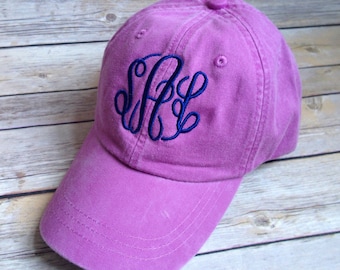 Monogrammed Vintage Baseball Hat: Personalized Cotton Twill Cap