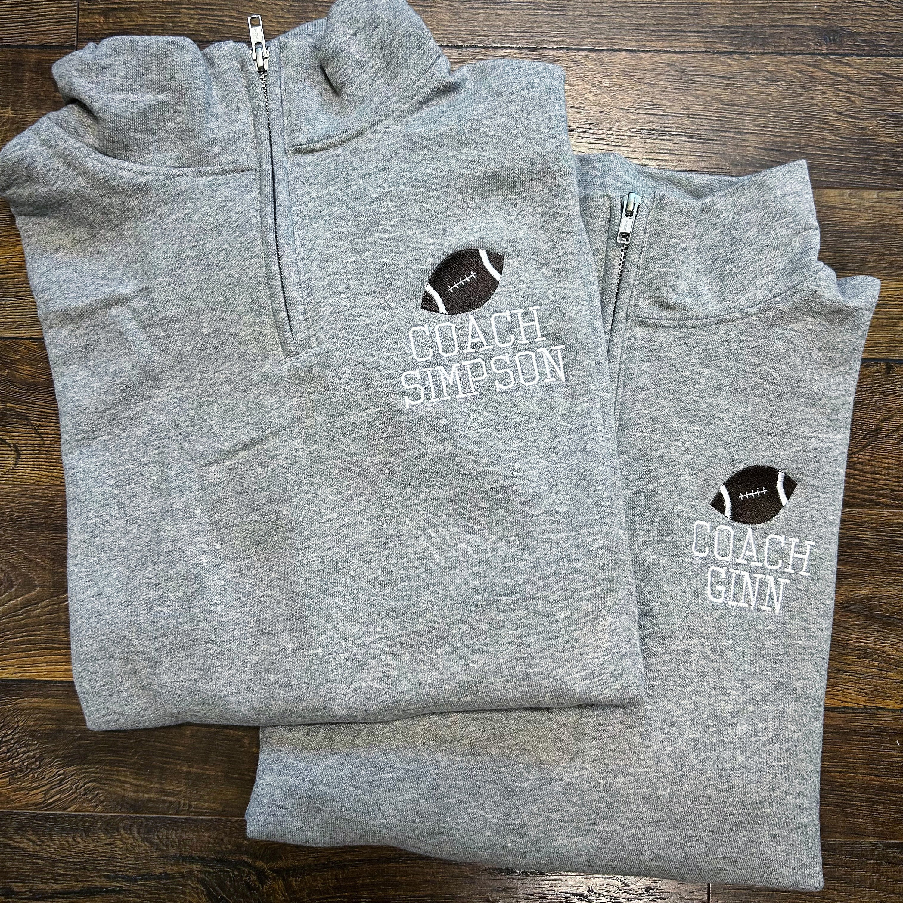 Coach Personalized Quarter Zip Sweatshirt