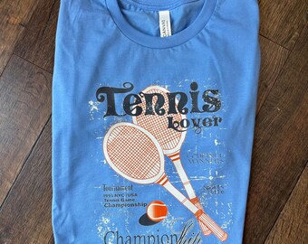 Camisa de lona y gráfico Bella para amantes del tenis