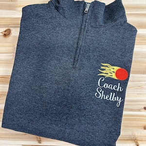 Dodgeball Personalized Quarter Zip Sweatshirt