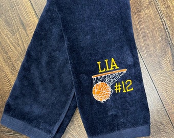 Personalized Basketball Player Sport Towel