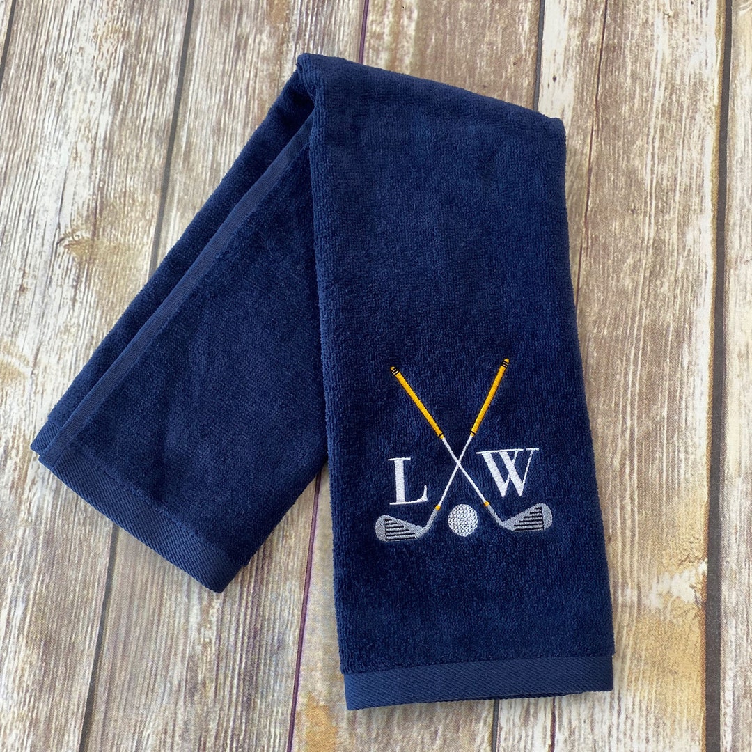 Personalized Golf Towel Golf Bag Towel Senior Golf Player Gift Golf