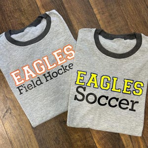 マスコットとスポーツのカスタムアスレチックリンガーTシャツ