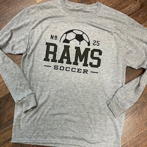 Custom Soccer Team Long Sleeve Shirt
