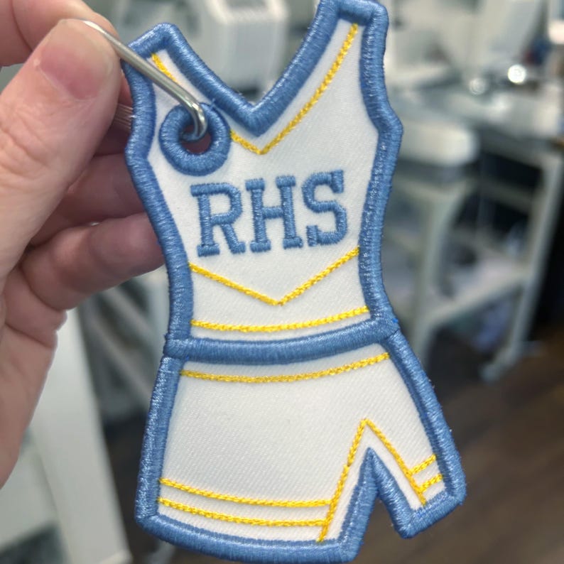 Personalized Cheerleader Uniform With School Initials Embroidered Bag ...
