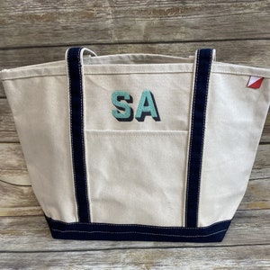 Personalized Canvas Tote Bag - Monogrammed Canvas Tote Bag