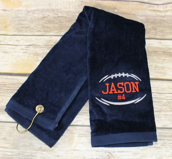 Personalized Football Towel Football Team Towel Football Etsy